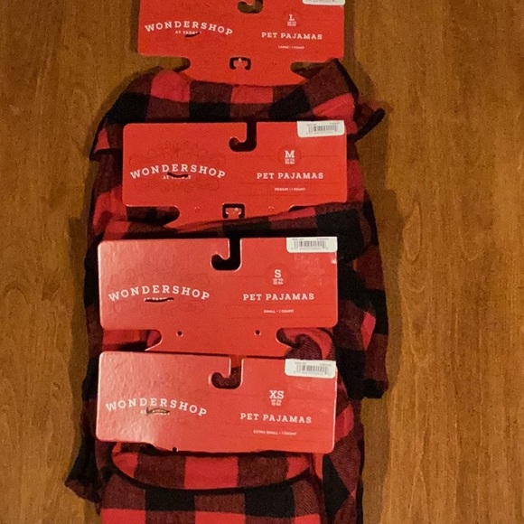Asstd sizes Pet Pajamas Holiday Plaid Check Fleece PJs XS, S, M, L - Picture 9 of 13